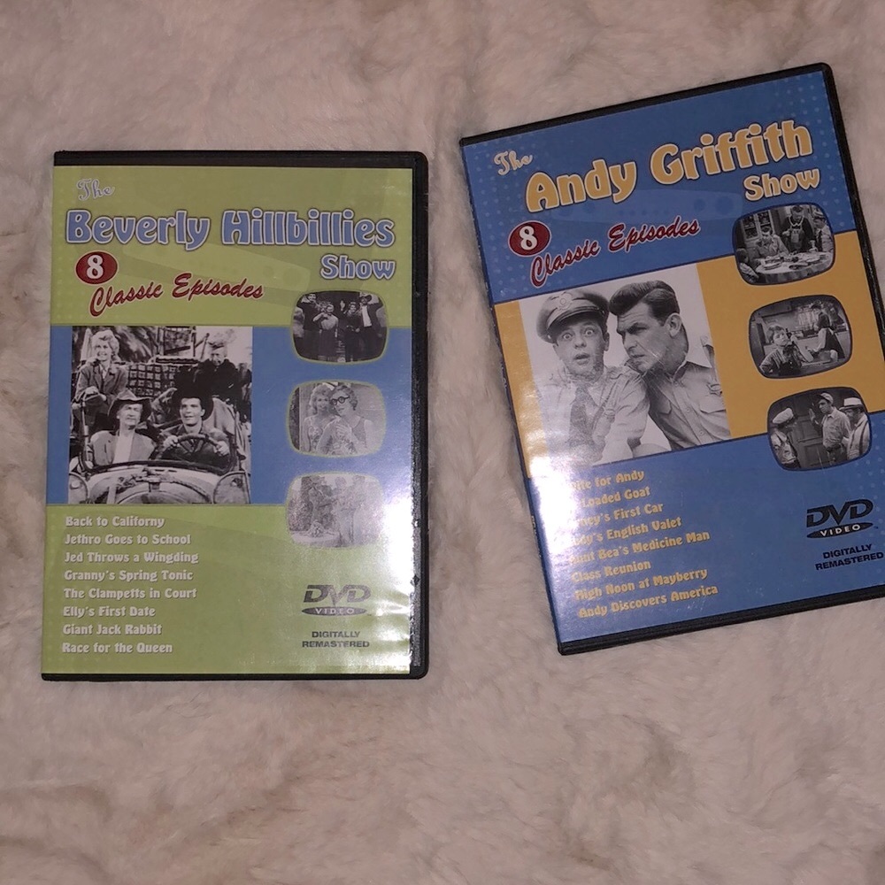 DVD’S Classic  Beverly Hillbillies & The Andy Griffith Show